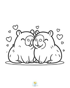 Capybara in love
