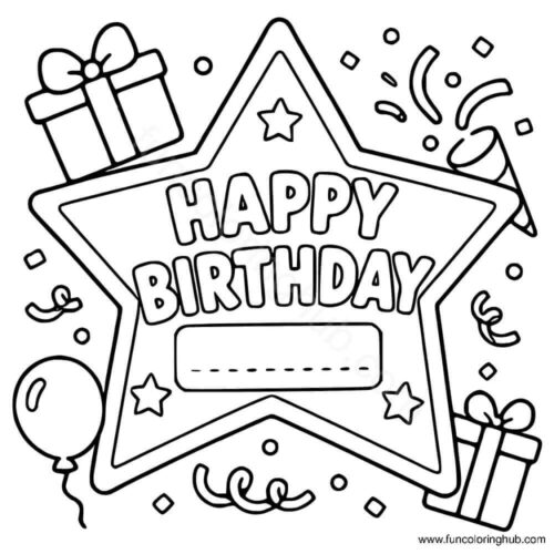Free Printable Happy Birthday Coloring Pages For Teachers Free Printable Happy Birthday Coloring Pages For Teachers