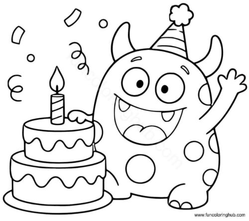 Happy Birthday Coloring Pages Free Happy Birthday Coloring Pages Free