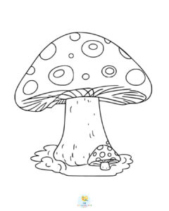King stropharia mushrooms coloring page
