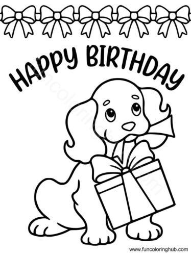 Printable Happy Birthday Coloring Card For Boys Printable Happy Birthday Coloring Card For Boys