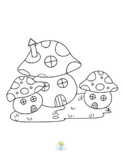 Toadstool coloring pages