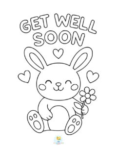 Bunny wishing get well soon