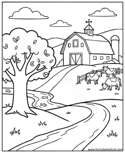 Coloring Pages Of Farm