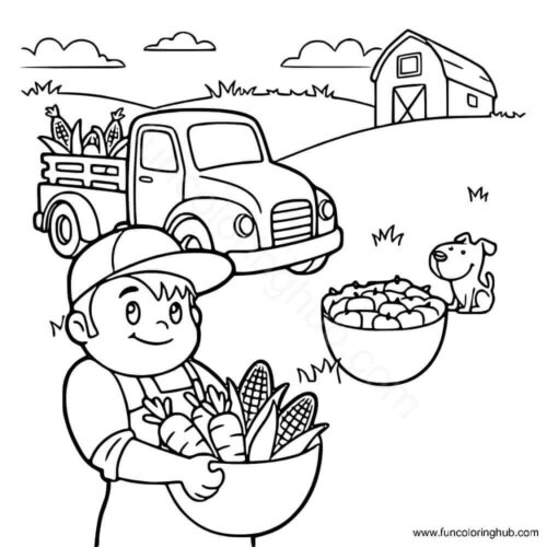 Farm Coloring Pages Printable