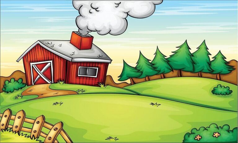 Farm coloring pages for children