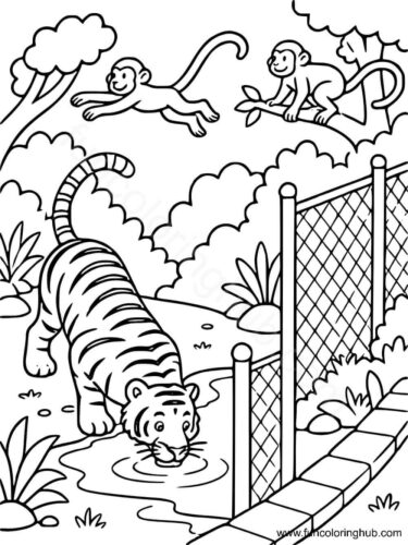 Free Zoo Coloring Pages