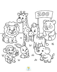 Free printable zoo animals