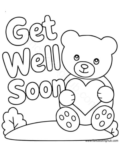 Get Well Soon Coloring Pictures To Print