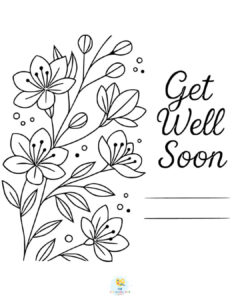 Get Well Soon card printable