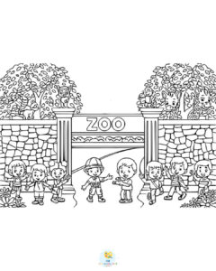 School picnic at the Zoo