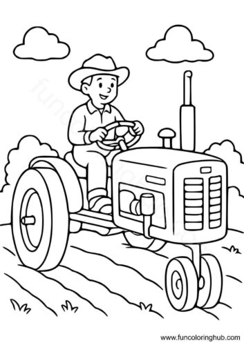 Tractor Coloring Pages