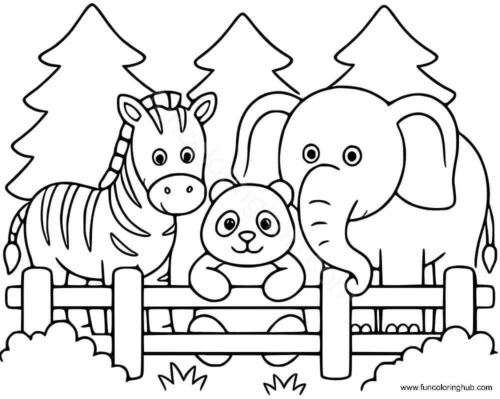 Zoo Coloring Printables Free