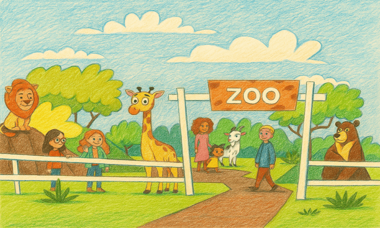 Zoo coloring pages for children
