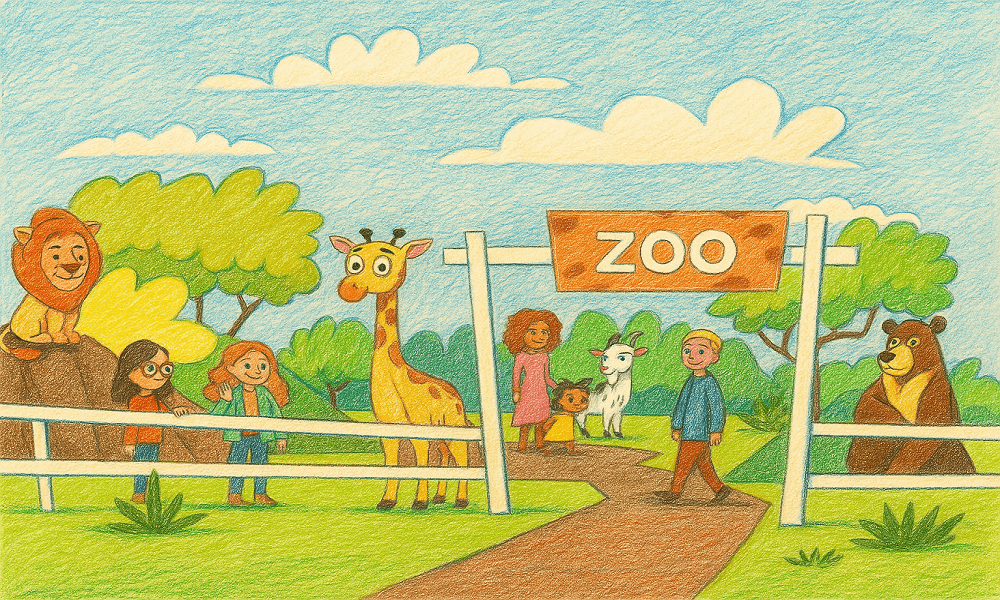 Zoo coloring pages for children