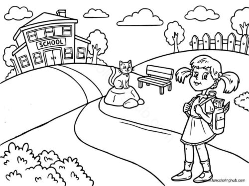 Back To School Coloring Pages Back To School Coloring Pages