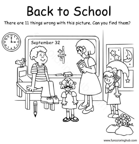 Back To School Coloring Pages For First Grade Back To School Coloring Pages For First Grade