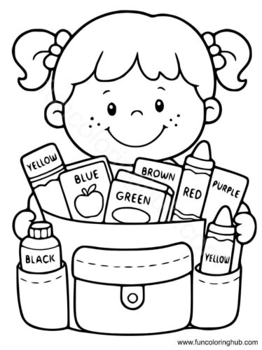 Back To School Coloring Pages For Preschoolers Back To School Coloring Pages For Preschoolers