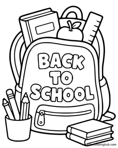 Back To School Coloring Pages Free Back To School Coloring Pages Free