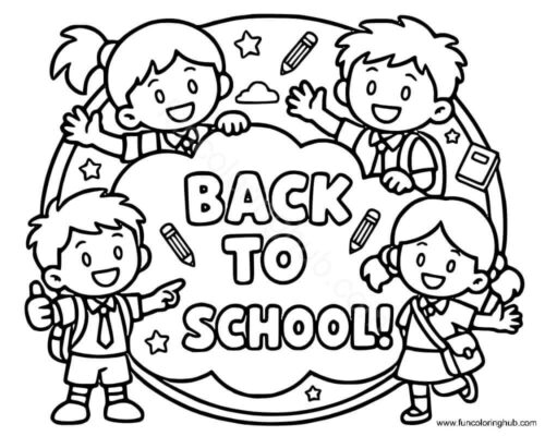 Back To School Coloring Pages Printable Back To School Coloring Pages Printable