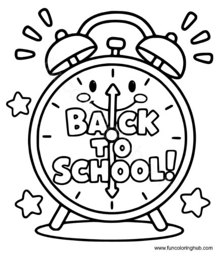 Back To School Coloring Picture Back To School Coloring Picture