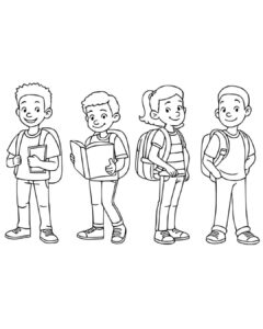 Back to School coloring pages 4th Grade