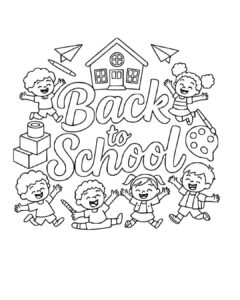 Back to School coloring sheets