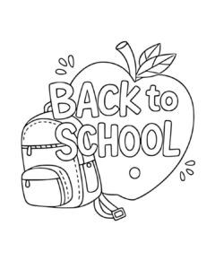 Back to School coloring sheets for kids