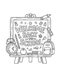 Classroom coloring page