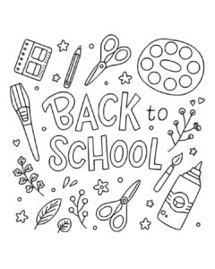 Coloring pages of Back to School
