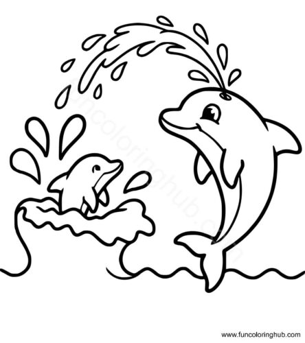 Dolphin Coloring Pages