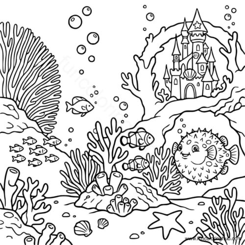 Free Under The Ocean Coloring Pages