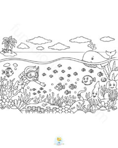 Free printable ocean coloring pages