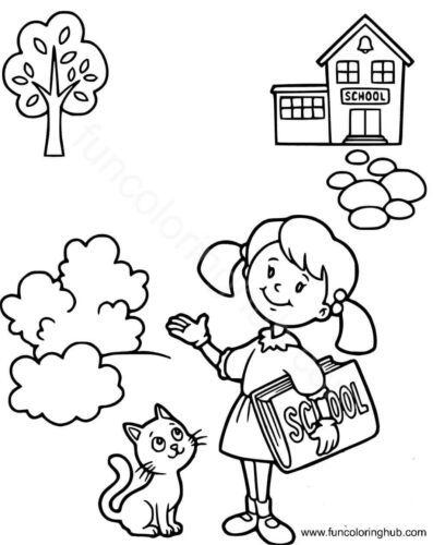 Going Back To School Coloring Pages Going Back To School Coloring Pages