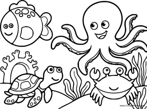 Marine Animals Coloring Pages