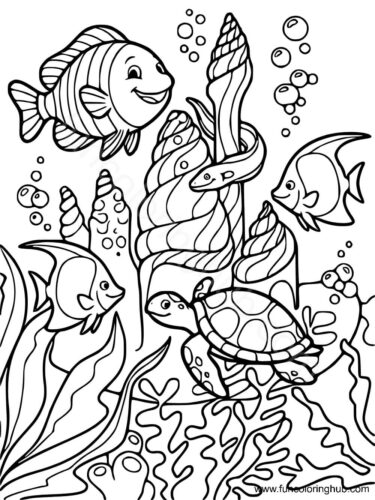 Marine Life Coloring Pages
