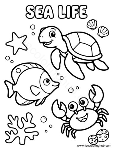 Ocean Coloring Pages For Kids