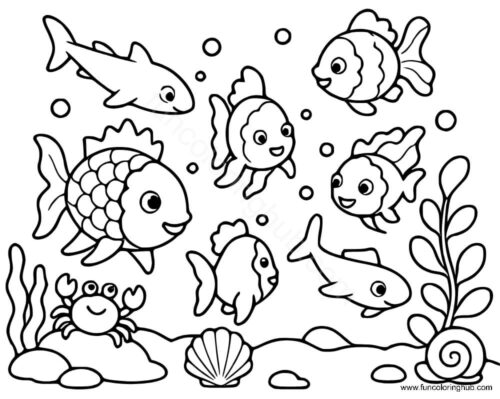Ocean Coloring Pages PDF