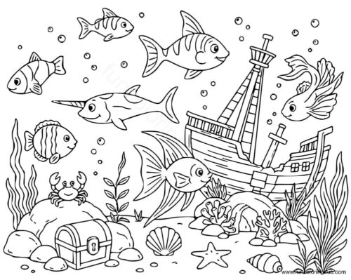 Ocean Coloring Pictures