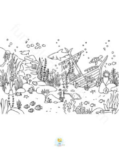 Ocean coloring pages printable