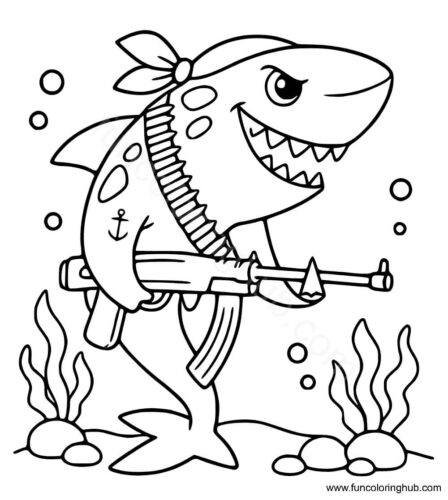 Shark Coloring Pages For Kids