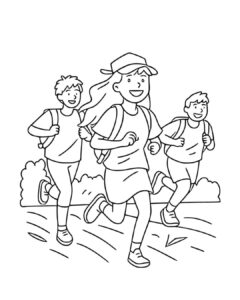 Teens running back to school school