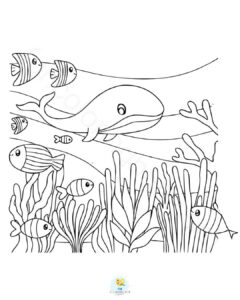Under the sea coloring pages for kindergarteners