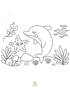 Under the sea coloring pages for preschool