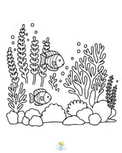 Under the sea coloring pages for preschool printable