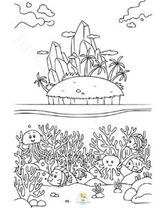 Under the sea coloring pages printable