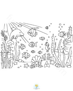 Under the sea colouring pages printable