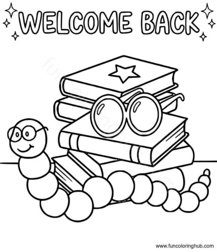 Welcome Back To School Coloring Pages Welcome Back To School Coloring Pages