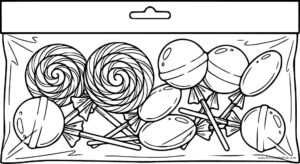 Lollipops coloring pages