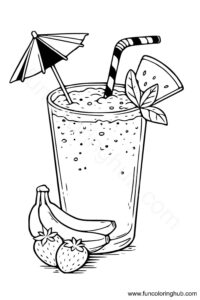 Smoothie coloring page